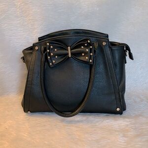 Handbag with Studded Bow